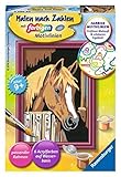 Bildgröße: 8,5 x 12cm Ravensburger Malen nach Zahlen 29685 - Pferd im Stall