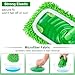 Yunzt 6Pcs Reusable Microfiber Mop Pads Compatible with Swiffer Sweeper Mop, Replacement Dry & Wet Mopping Cloths for Hardwood/Stone Floor Cleaning-Green