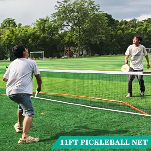 Image of Zdgao Portable Pickleball Net with Pickleballs and Carry Bag for Driveway | 22FT Regulation Size Pickle Ball Net, Weather Resistance Strong Steel Frame, Easy Setup for Indoor Gym, Outdoor Court