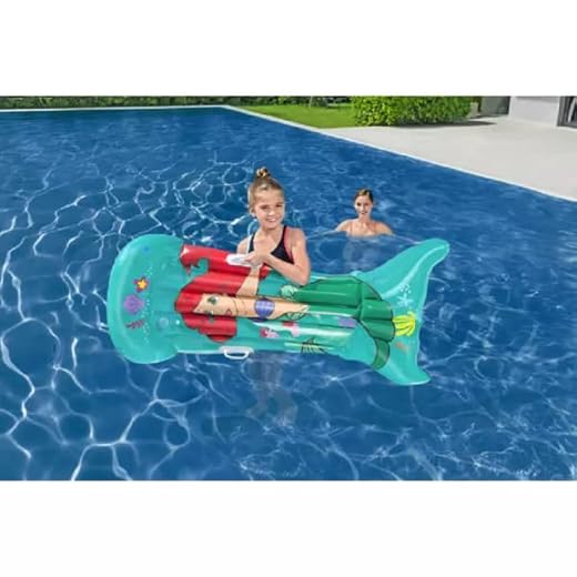 Trade Shop – Colchón Hinchable De Sirenita 158 X 81 Cm Con Asas Para Niñas Piscina 9101 –