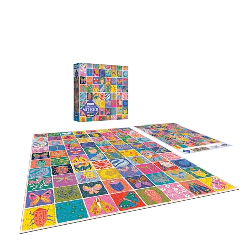 RoseArt - Soft Touch - Summer Quilt 1000 Piece Jigsaw Puzzle for Adults, Colorful Modern Design Finished Size 26.625 x 19.25 Made in USA - image 3