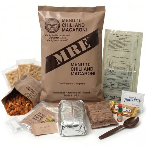 MRE Meals Ready to Eat – Military Survival Food Kit for Camping, Hiking, Hunting, Fishing, Outdoor...