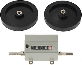 5 Digits Mechanical Rolling Meter Counter 0-9999.9 Length Counter One Key Reset for Record of Weaving, lastic film, Leather