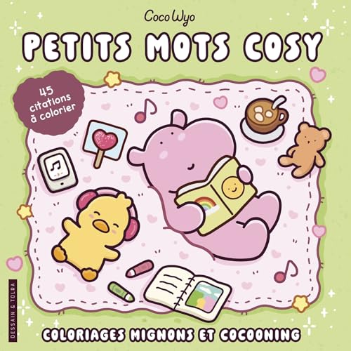 Petits mots cosy - Coco Wyo - Coloriages mignons et cocooning - Cosy colo