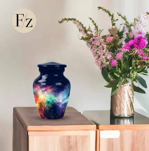 Karyliz Galaxy Urns For Ashes For Adult Female Male - Ashes Keepsake Urn Metal Home Decorative Funeral thumb #8