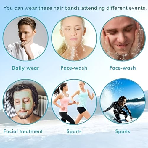 Image of Pack of 4 Unisex Black Metal Wavy, Spring Zigzag, and Plastic Double Layer Twist Plait Hairbands for Daily Use - Stylish and Comfortable Headbands for Men, Women, Boys, and Girls