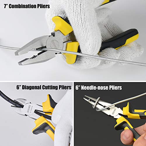 Dowell Tool Set Tool Kit 62Pcs Homeowner Tool Set Wrench Pliers Screwdriver Set Repair Tool Kit #TOP3