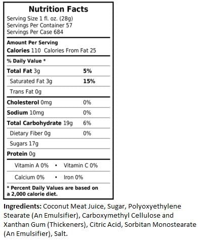 Costamar Cream of Cocnut 57 Oz Can