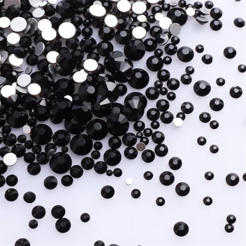 1440 Pieces Mix Size SS3-SS20 Glass Flat Back Rhinestones Glitter Diamond Non For Nail Art Clothes Phone Decoration4