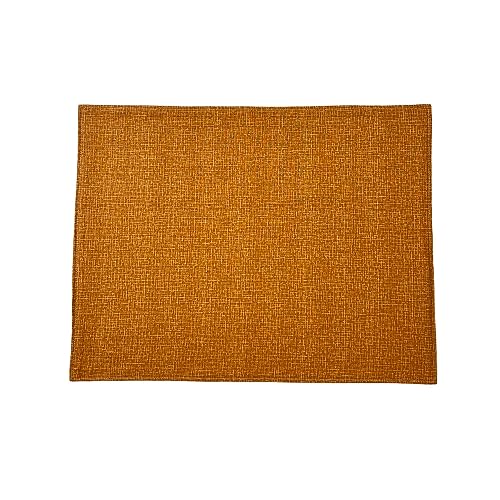 日本製 綿100%全17柄の和柄ランチョンマット 35×45cm 無地-からし つむぎ 布 キッチンマット 茶布 巾 茶筒 プレゼント かわいい おしゃれ プチギフト 洗える ポップ シック