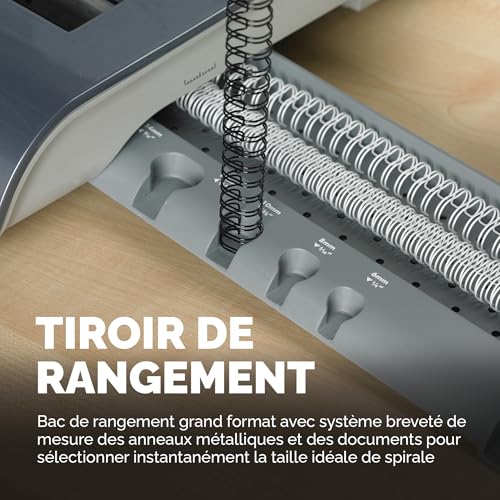 Machine à relier de bureau Fellowes Quasar+ argent pour assembler vos rapports