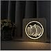 Produktbild Wangzhuoyue Holz Schwein 3D Led Acryl Nachtlampe Tischlicht Schalter Lampe Für Schüler Back School Home Decor Party Geschenk Nachtlicht