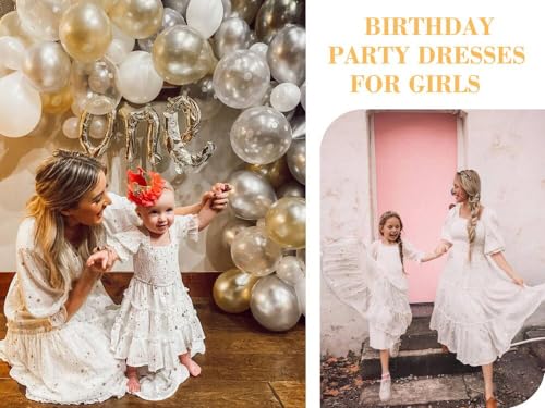 Girls Dresses Kids Stars Midi Dress Mid Night Toddler Short Sleeve Casual Fashion Clothes Flowy Outfits4