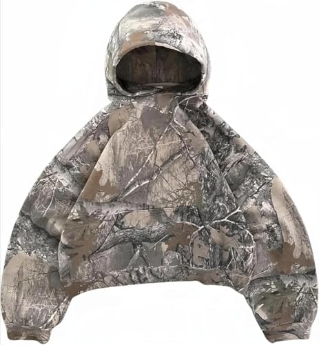 Zelbuck Damen Hoodie Y2K Hip Hop Grafik Kapuzenpullover Sweatshirt Mit...