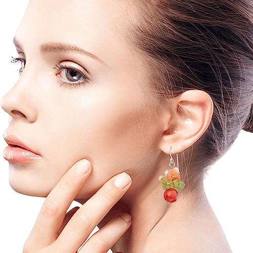 NOVICA-Artisan-Handcrafted-Citrine-Cluster-Earrings-Pearl-Beaded-Earrings-Sterling-Silver-Earrings-Multi-Color-Gem-Earrings-Natural-Gemstone-Earrings-Bouquet-Earrings
