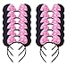 Produktbild 12 Stücke Rosa Mäuseohren Stirnbänder für Geburtstag Halloween Partys Mama Jungen Mädchen Haarschmuck Schöne Maus Ohren Haarreife Dekorationen (Rosa)
