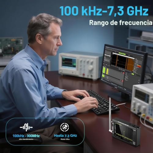 Analizador de espectro TinySA Ultra+ de 7,3 GHz con entrada RF para mitigar interferencias 3