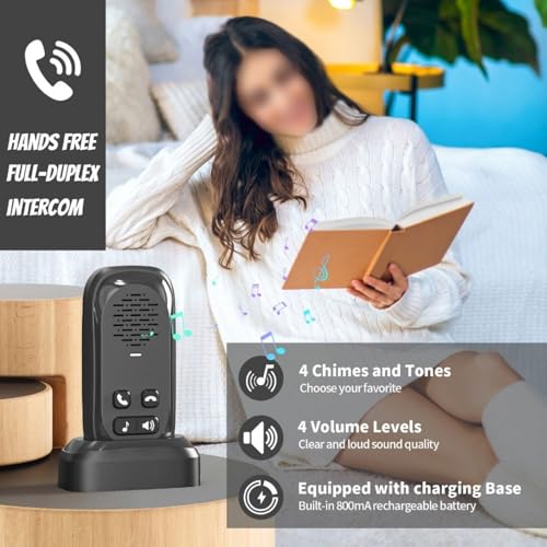 Interphone sans fil pour personnes âgées avec audio bidirectionnel