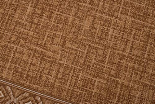 Tapis classique beige 67 x 400 cm certifié Oeko-Tex Mazovia