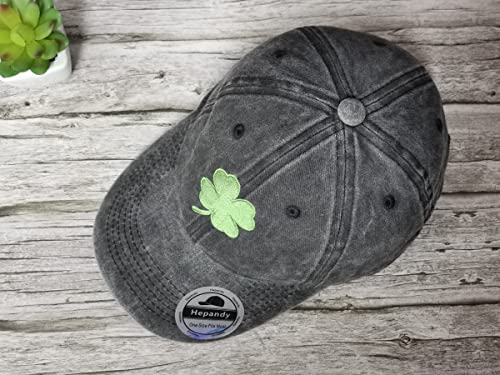 Embroidered St.patrick's Day Four Leaf Clover Baseball Hat For Men Women, Washed Embroidery Ireland Dad Hats Trucker Hat #TOP6
