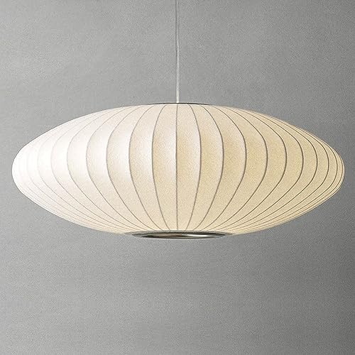 Suspension lanterne japonaise anti-éblouissement en cocon soucoupe pour un salon apaisant