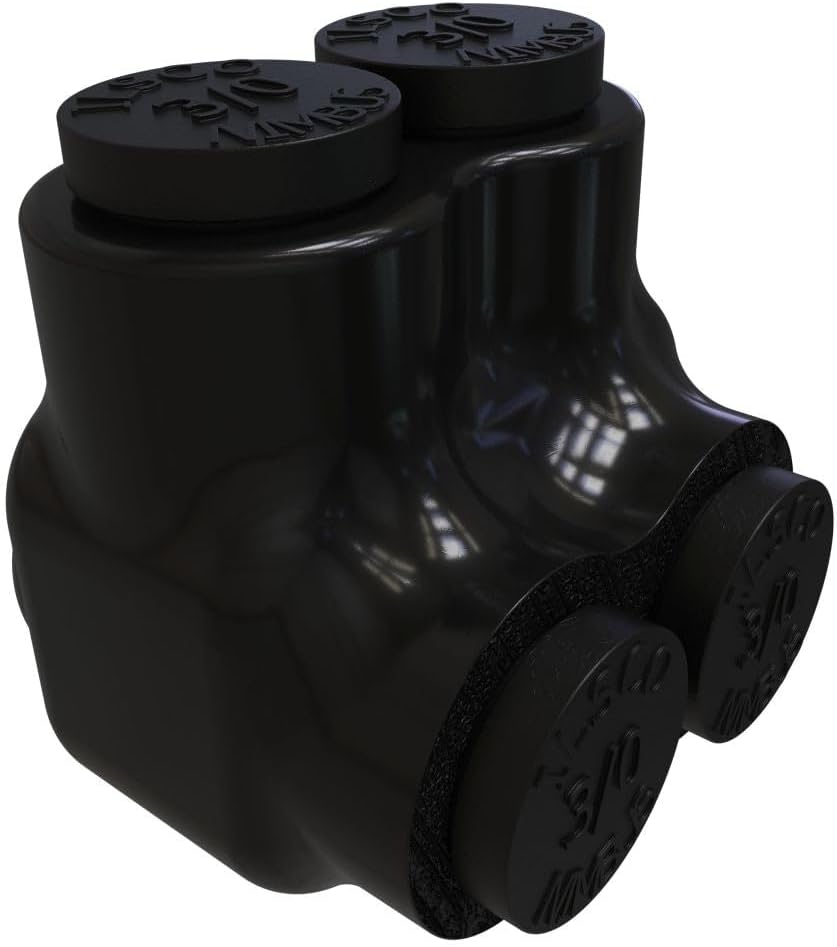 Ilsco PBTS-2-3/0 Insul AL MECH (2) 3/0-6 SGL TUL CSA, Silver