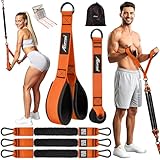 HPYGN Resistance Bands Training for Arms, Biceps, Triceps, Back, Abs, Shoulders, Heavy Duty Exercise Bands with Handles, Door Anchor, Home Gym Workout Equipment for Tricep Pushdowns, Face Pulls