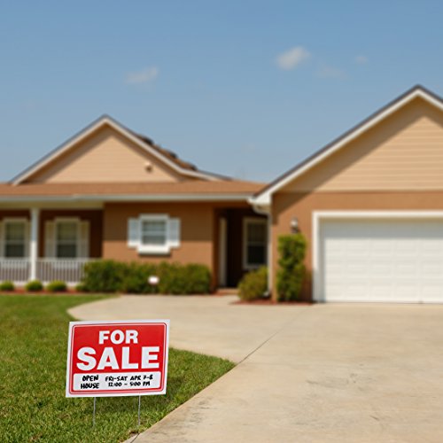 ram-pro 934 x 1234 sale sign for car and auto sales - rust free clear and visible text long lasting with a space to hand write 4 pack