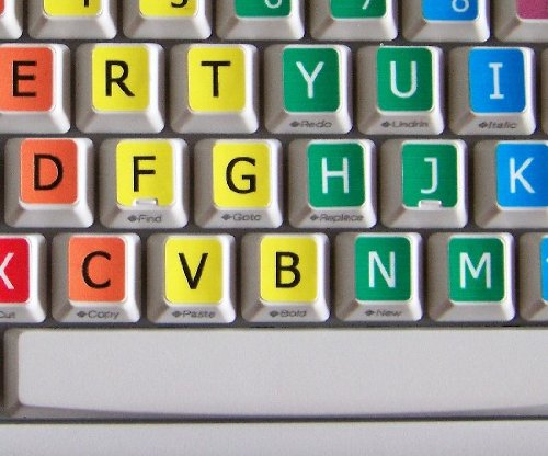Learning Large Lettering (Upper CASE) English Colored Stickers for Keyboard - Image 7