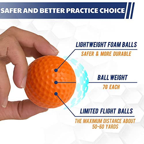 JAYA Foam Golf Practice Balls, 24 Pack or 12 Pack, Realistic Feel and Limited Flight, Soft for Indoor or Outdoor Training - Image 3
