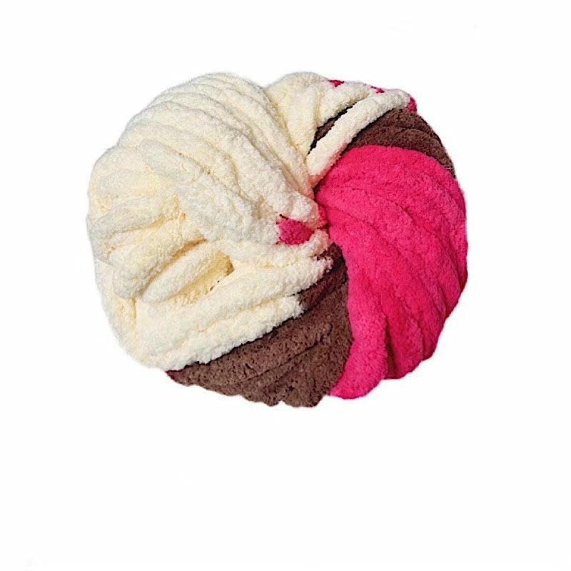 6/12 rolek 250 g, kolorowa, gruba przędza do szydełkowania, puszysta i miękka, bardzo gruba przędza do samodzielnego wykonania szalików, czapek, koców, legowisk dla zwierząt domowych i mat