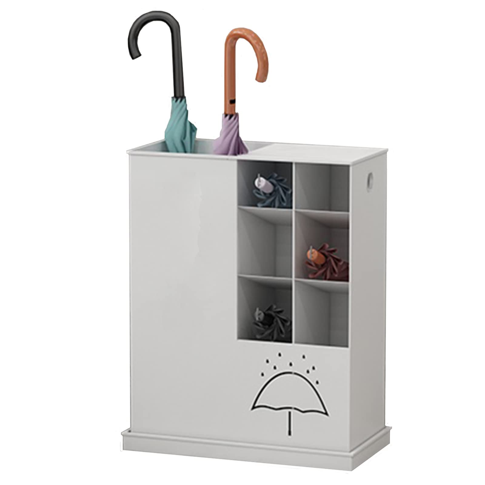 Porte-parapluie de maison et hôtel LUNEZY en métal blanc pour un hall d'entrée impeccable