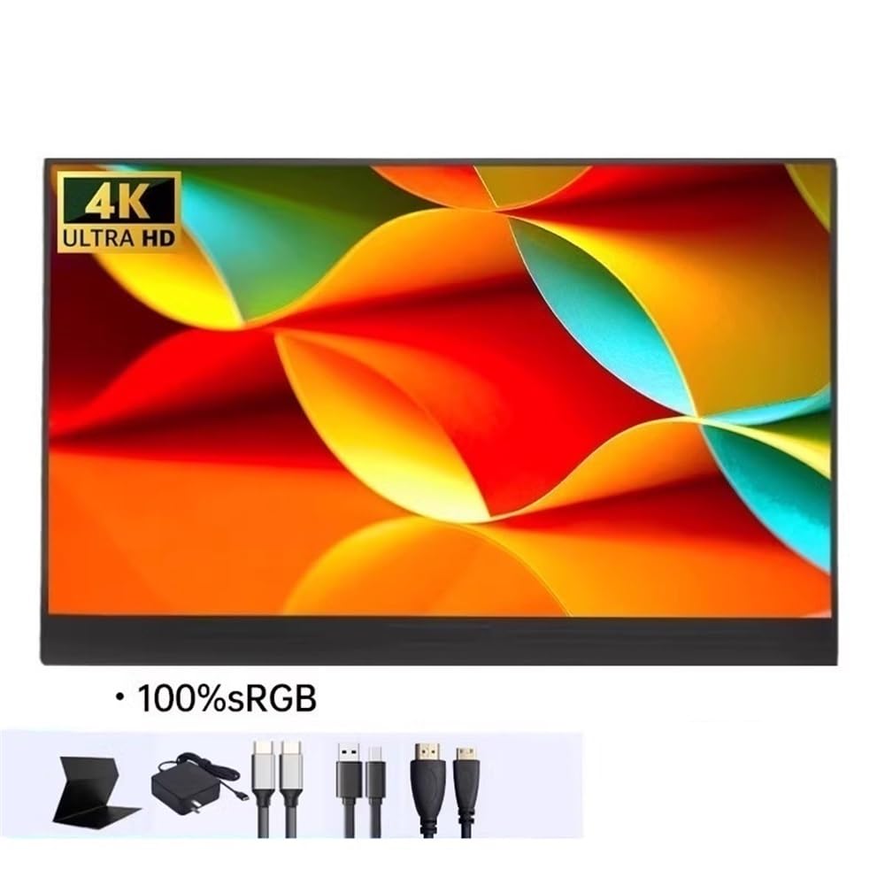 Schermo secondario esterno for laptop con display 4K portatile da 13,3 pollici for telefono cellulare Monitor per Smart Working