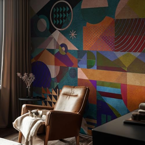 Papier peint pour chambre à coucher et salon art géométrique - 3