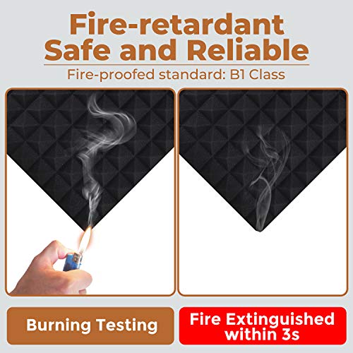 Sd Sodoct 24 Pack-12 X 12 X 2 Inches Pyramid Designed Acoustic Foam Panels thumb #5