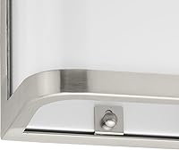 Vista 5 de Progress Lighting Valera LED Collection - Farol acrílico blanco mate, 1 luz, moderno, para exteriores, pequeña pared, luz de níquel cepillado