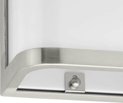 Miniatura 5 de Progress Lighting Valera LED Collection - Farol acrílico blanco mate, 1 luz, moderno, para exteriores, pequeña pared, luz de níquel cepillado