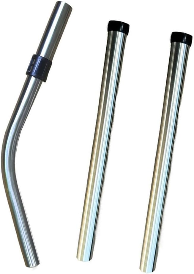 32mm Stainless Steel Extension Tube Set for Numatic Henry Vacuum Cleaners - 3 Pack Lightweight Design for Easy Handling
