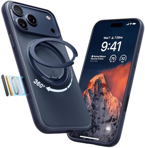TORRAS for iPhone 17 Pro Max Case, 360 Magnetic Stand, [Fit for M...
