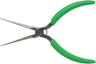 Xcelite NN7776V Long Needle Nose Plier with Blue Cushion Grip Handle, Serrated Jaw, 6