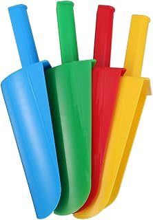 NOLITOY Outside Toys Sand Toys 5Pcs Kids Beach Sand Shovel, Short Handle Sand Scoop Plastic Shovel for Kids (Color Random) Plastic Shovel Toys Beach Toy