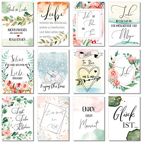 Postkarten-Set Matri & Moni mit 52 Hochzeitspostkarten