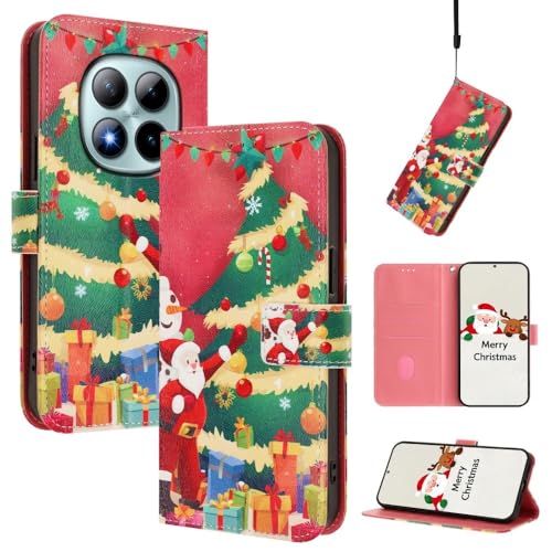 Housse Redmi Note 12 PRO Plus 5G sapin de Noël en cuir pour simplifier vos sorties
