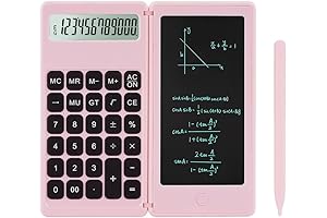 Desk Calculator, Small Desktop Calculator with Notepad