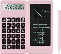 Vista 1 de Calculadora de escritorio, calculadoras pequeñas de escritorio con bloc de notas, calculadora básica de 4 funciones de botón grande, artículos