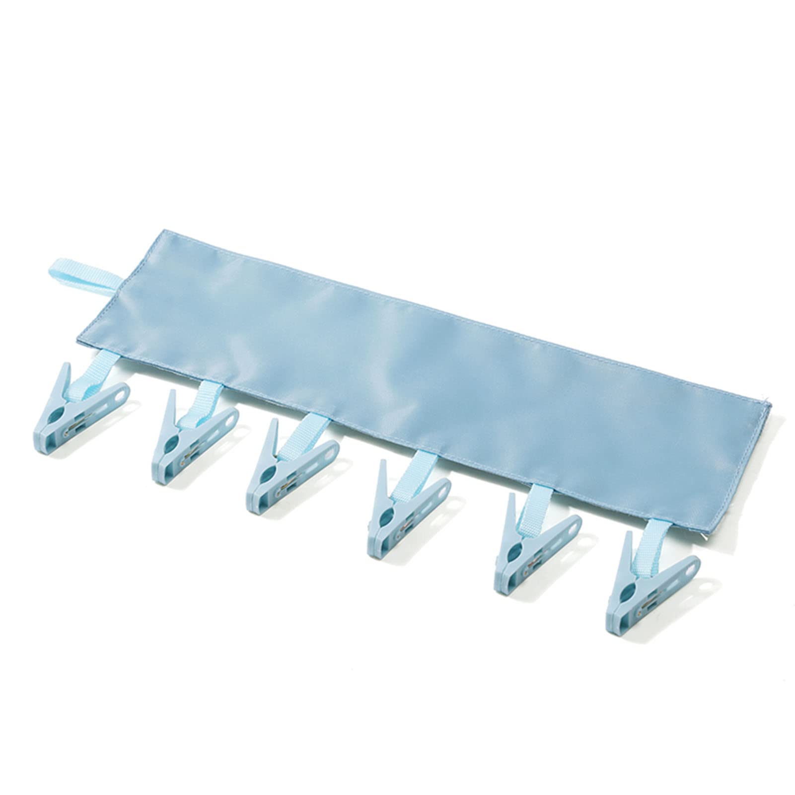Wäscheständer, 4er-Pack Badezimmerständer, Kleiderbügel, Wäscheklammer, tragbarer, Faltbarer Wäscheständer zum Trocknen von Socken mit 6 Clips