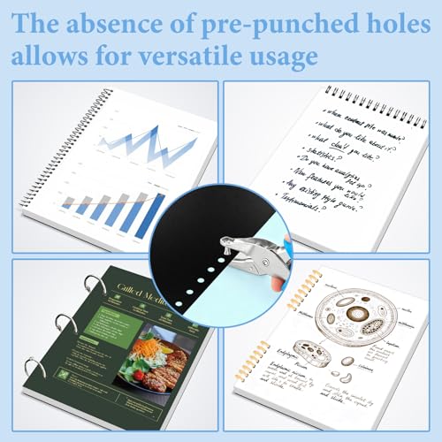 SIMPROFFICE 60 Pack Binding Covers and Backs Set, 8.5 x 11 Inches, 30P Clear PVC Covers (10 Mil), 30P Black Sand-Textured Polycovers (12 Mil), Presentation Covers for Binding, Letter Size - Thumbnail 5