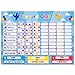 HouseCraft Reward Chart / Chore Chart (Highly Customizable) - Responsibility Chart / Chore Chart for Multiple Kids - A Magnetic Chore chart for Kids with 240 Stars, Eraser, Bag - Includes 10 Chores
