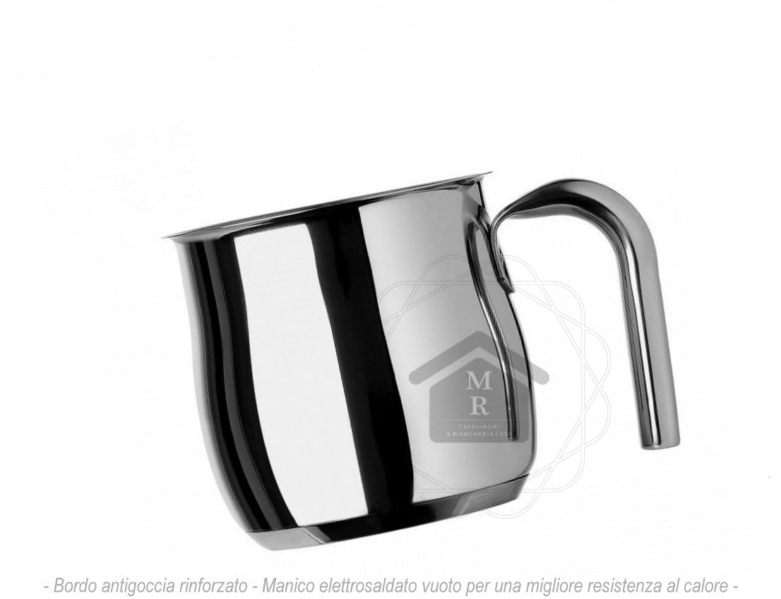 BOLLILATTE 1950 ACCIAIO INOX 18/10 TRIPLO FONDO INDUZIONE (Bollilatte cm. 12)