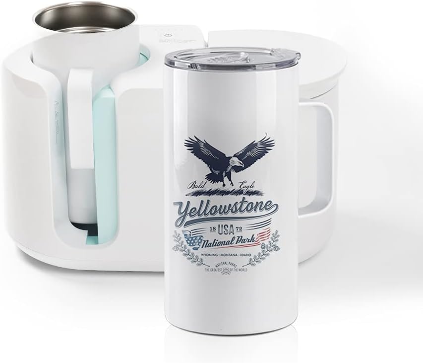 PYD Life 4 Pack Sublimation Blank Tumblers 20 OZ White Mugs with Handle,Stainless Steel Coffee Travel Cups with Sliding Lid for Mug Tumbler Heat Press Sublimation Oven Printing - Image 5